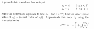 ENGE808 Assignment: Advanced Measuring Systems Design and Analysis Using Doebelin’s Methodologies