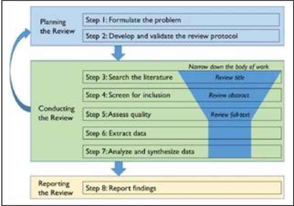 Process of systematic literature review